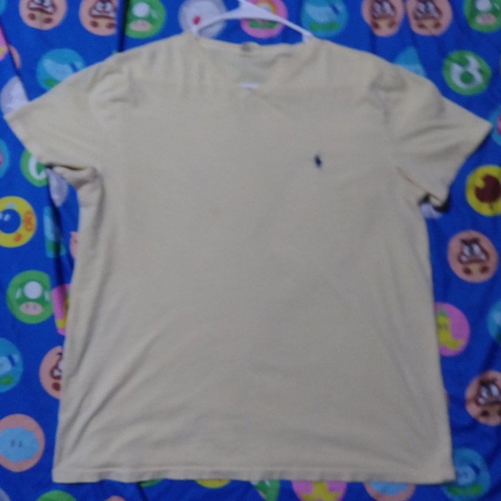 Polo by Ralph Lauren Large Light Yellow T Shirt
